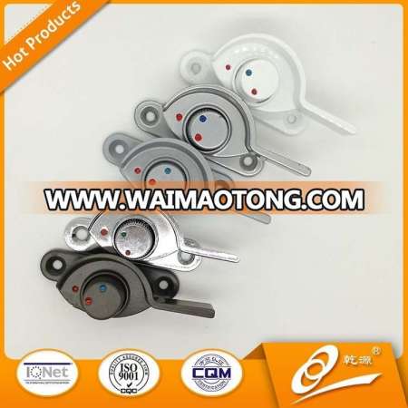 Smooth operation crescent lock for PVC window